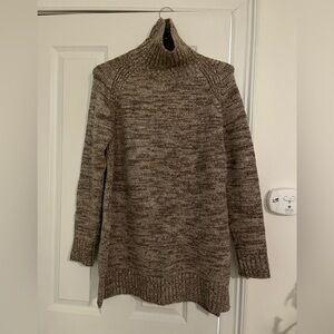 Zara Marled Brown Turtleneck Sweater